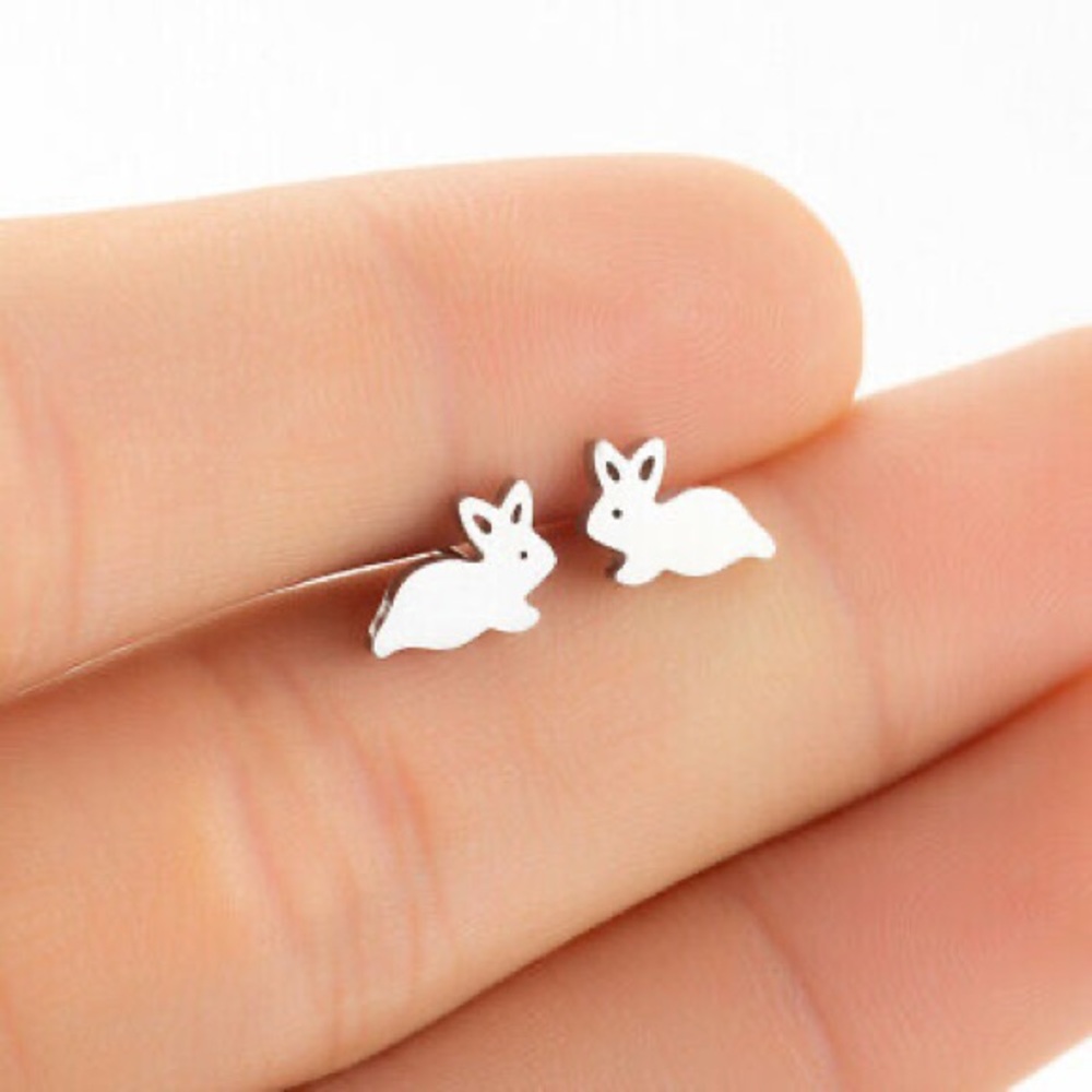 HOST PICK earrings BUNNY Rabbit Silver Stainless